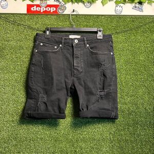Topman Men's Black Shorts